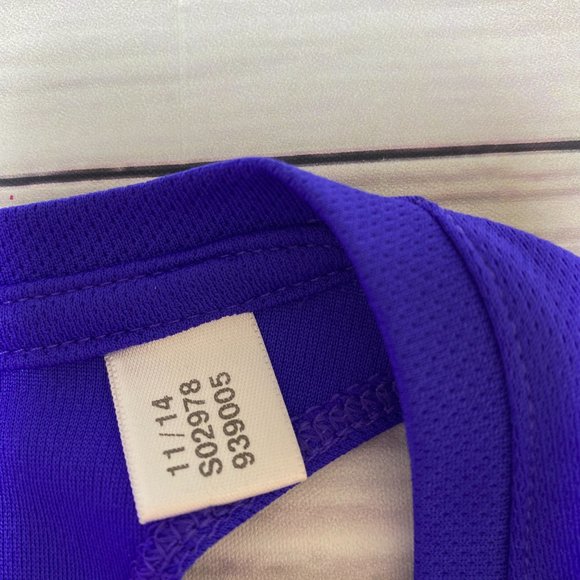 Adidas Blue Twist Back Athletic Racerback Tank Top - Picture 8 of 16